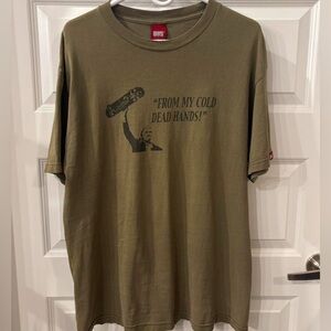 Large DVS Shoes Green T-Shirt